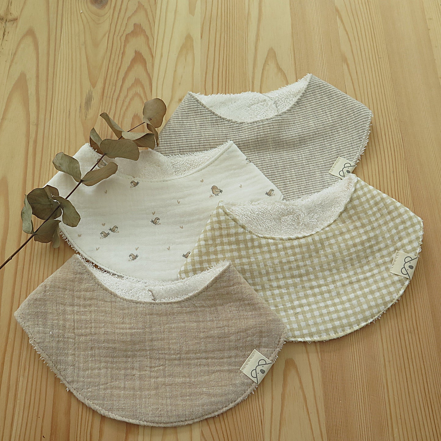 Pack de 4 bandanas de rizo de bambú
