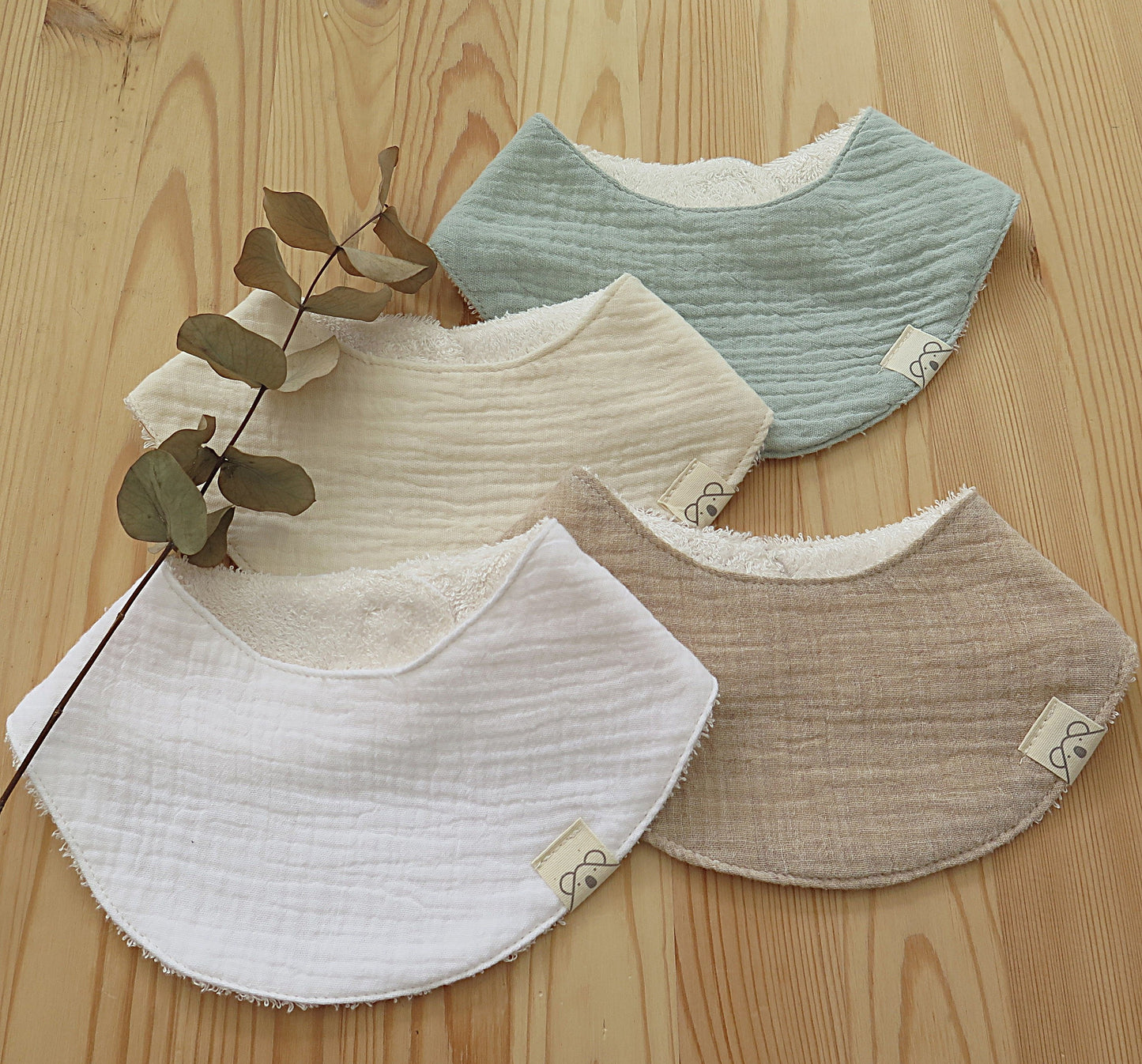 Pack de 4 bandanas de rizo de bambú