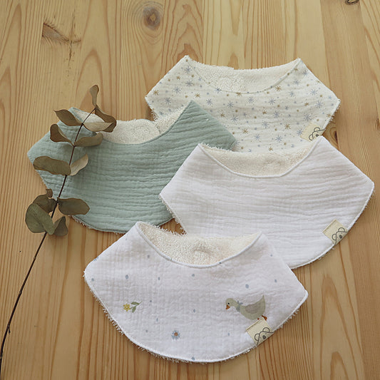 Pack de 4 bandanas de rizo de bambú