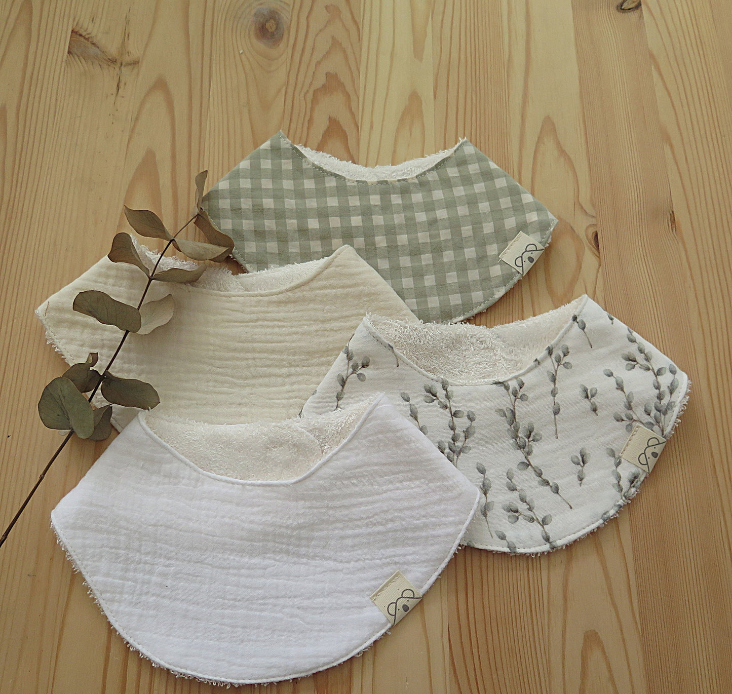 Pack de 4 bandanas de rizo de bambú