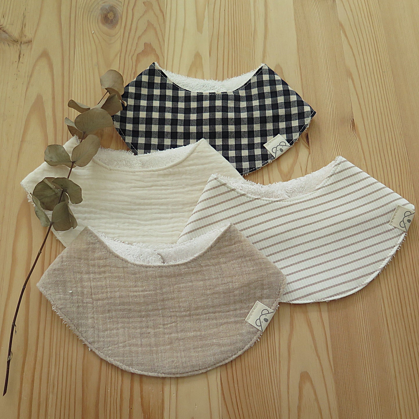 Pack de 4 bandanas de rizo de bambú